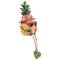 6.25" Tropical Girl Pineapple with Cocktail Outdoor Garden Statue